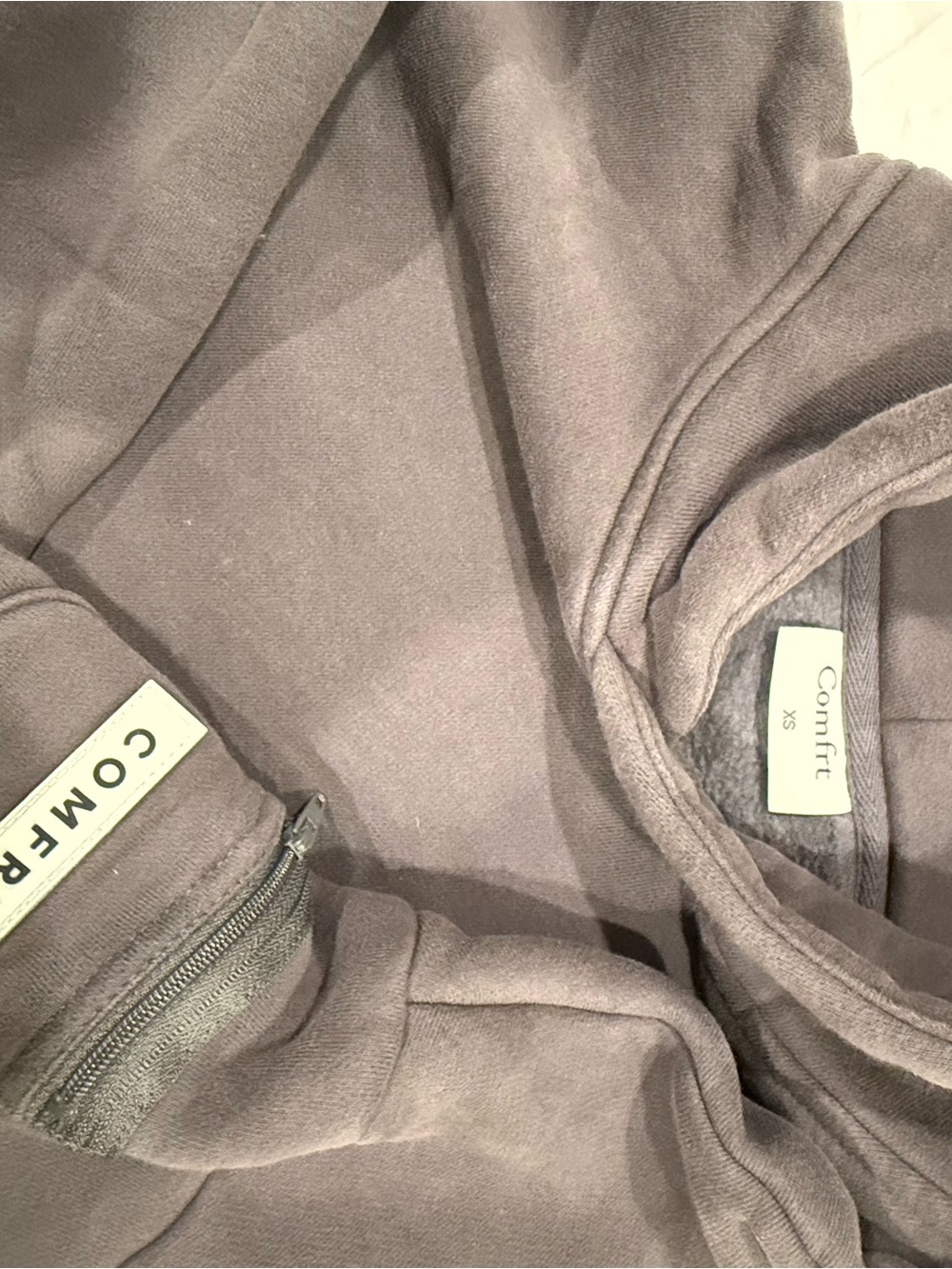 Comfort XS Women's Gray Pullover Hoodie